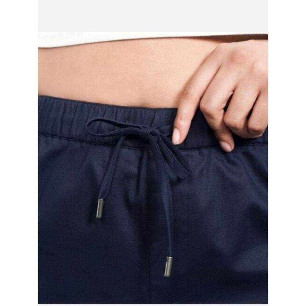 Wildfang The Essential Piped Drawstring Pant Navy Blue Size Small Nwt — image 3 of 8